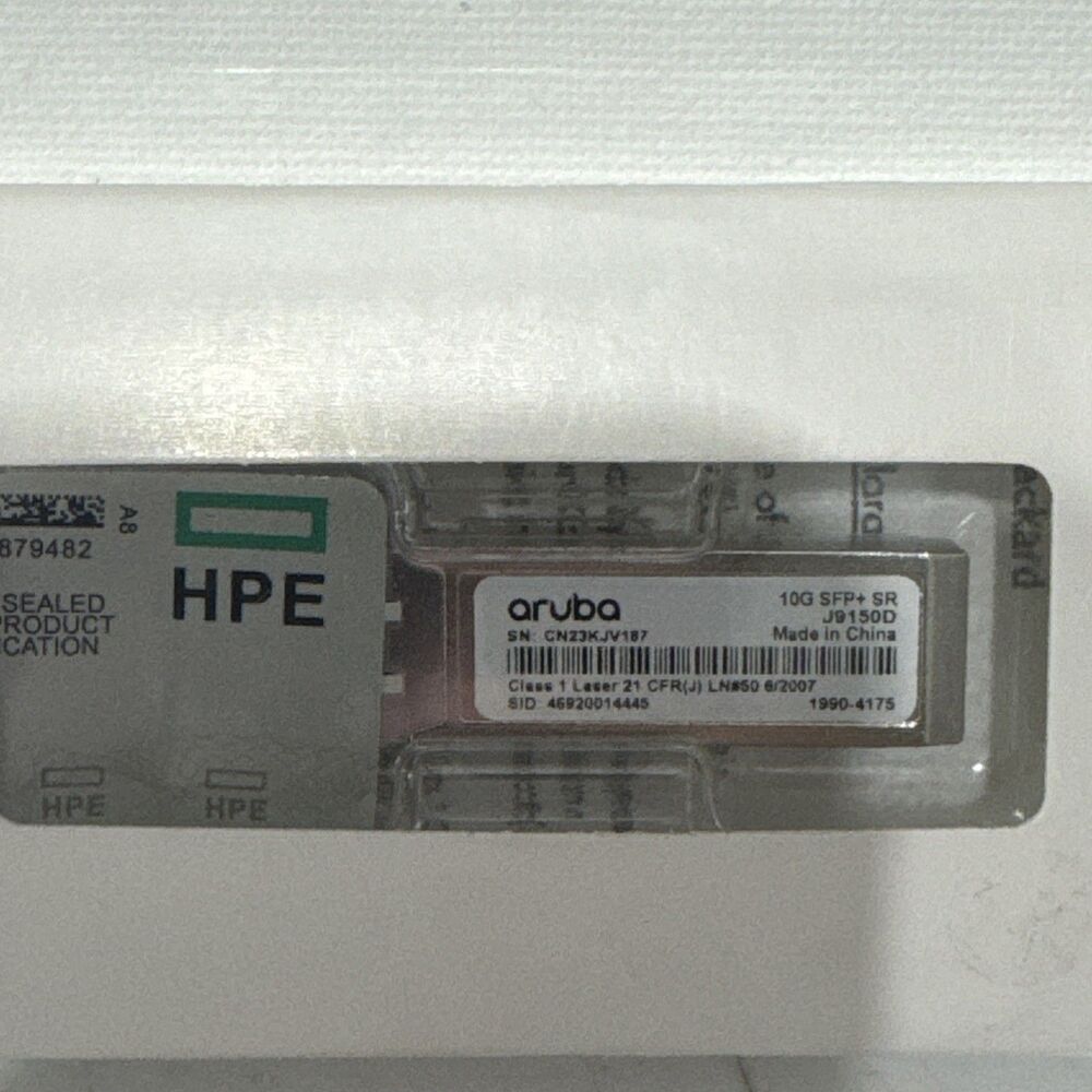 HPE Aruba J9150D 10G SFP+ LC SR 300m MMF Transceiver